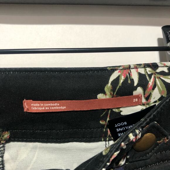 Anthropologie X Pilcro The Demilune Boot Utility Pants Multicolor Size 28 - Picture 2 of 6